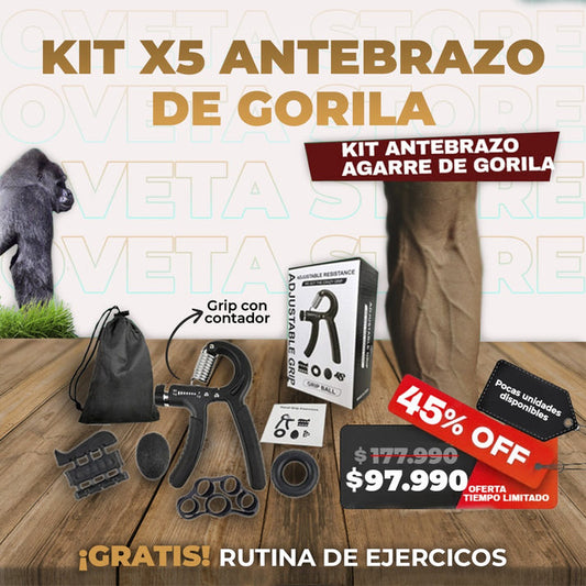 Kit X5 Grip™ | Brazos de gorila 🦍